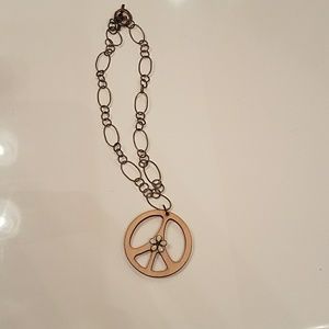 Peace sign necklace